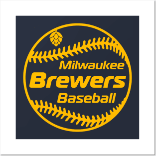 Brewers 80s Retro Ball Posters and Art